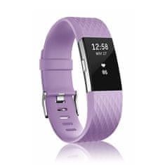 BStrap Silicone Diamond (Large) szíj Fitbit Charge 2, lavender