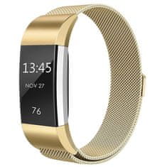 BStrap Milanese (Large) szíj Fitbit Charge 2, gold
