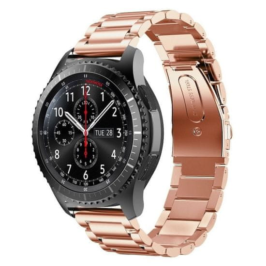 BStrap Stainless Steel szíj Samsung Gear S3, rose gold