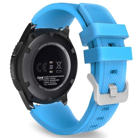 BStrap Silicone Sport szíj Huawei Watch GT3 46mm, light blue