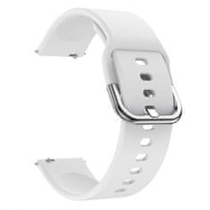 BStrap Silicone V2 szíj Samsung Galaxy Watch 3 41mm, white