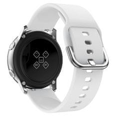 BStrap Silicone szíj Samsung Galaxy Watch Active 2 40/44mm, white