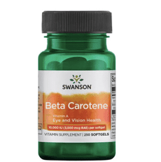Swanson Béta-karotin (A-vitamin), 10000 NE, 250 lágyzselé