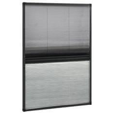 shumee alumínium pliszé ablakszúnyogháló árnyékolóval 80 x 120 cm