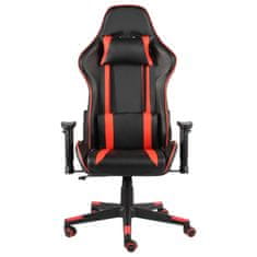 Vidaxl piros PVC forgó gamer szék 20481
