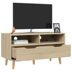 shumee sonoma-tölgyszínű forgácslap TV-szekrény 90 x 40 x 48,5 cm