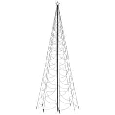Vidaxl hideg fehér 1400 LED-es karácsonyfa fémoszloppal 5 m 328634