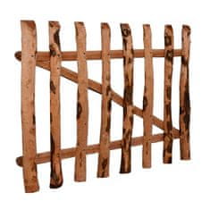 shumee egyajtós impregnált mogyorófa deszka-kerítéskapu 100 x 60 cm