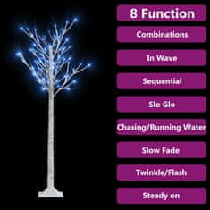 Vidaxl 140 LED-es bel-/kültéri kék fűzfa karácsonyfa 1,5 m 328678