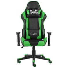 Vidaxl zöld PVC forgó gamer szék 20493