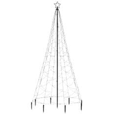 Vidaxl kék 500 LED-es karácsonyfa fémoszloppal 3 m 328628