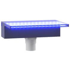 Greatstore akril vízeséskifolyó RGB LED-ekkel 30 cm