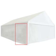 Greatstore fehér PVC rendezvénysátor-oldalfal 2 x 2 m 550 g/m²