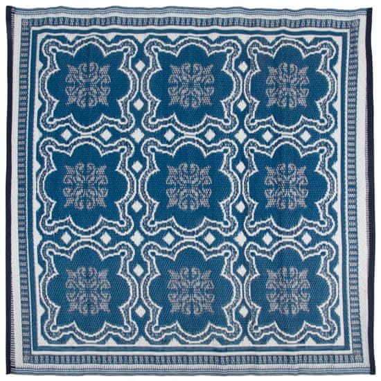 shumee Esschert Design kék és fehér kültéri szőnyeg 151,5 cm OC23