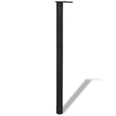 Greatstore 242141 4 Height Adjustable Table Legs Black 1100 mm