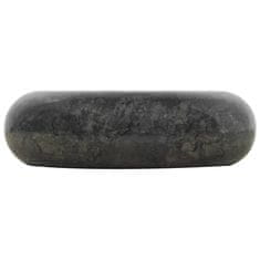 Greatstore fekete márvány mosdókagyló 40 x 12 cm
