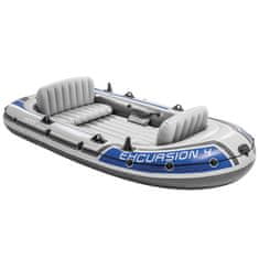 Intex Excursion 4 forgómotoros felfújható csónak tartóbakkal 277549