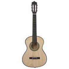 Vidaxl 1/2-es klasszikus gitár kezdőknek és gyereknek tokkal 34" 3055602