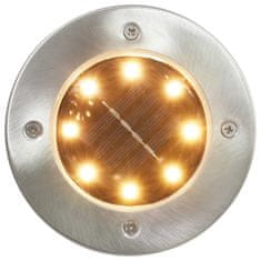 shumee 8 darab meleg fehér napelemes talajba szúrható LED-lámpa
