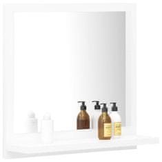 Vidaxl fehér forgácslap fürdőszobai tükör 40 x 10,5 x 37 cm 804553