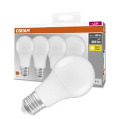 Osram 4x LED izzó E27 A60 8,5W = 60W 806lm 2700K Meleg fehér 300°