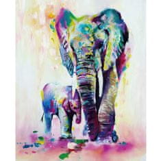 Northix Vászonplakát, elefánt - 50 x 70 cm 