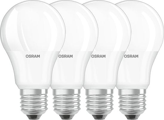 Osram 4x LED izzó E27 A60 10W = 75W 1055lm 4000K Semleges fehér 240°