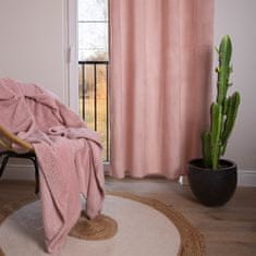 Homla PATTY bársony függöny piszkos rózsaszín 140x250 cm