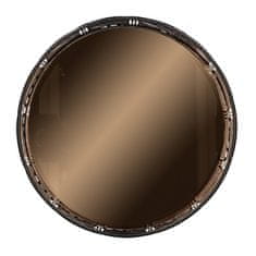 Homla ART DECO tálca tükörrel, fekete 20x5 cm