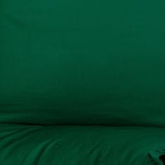 Homla SELIN sötétzöld szatén ágynemű 160x200 cm