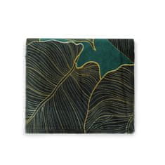 Homla GALLO zöld leveles takaró 130x170 cm
