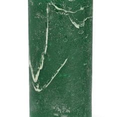 Homla RUSTIC zöld gyertya 7x15 cm