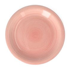 Homla OBLAN étkészlet rózsaszín 27 cm