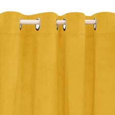Homla PATTY bársony mustár függöny 140x250 cm