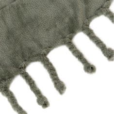 Homla BRAID takaró egyszínű rojtos pisztácia 130x190 cm