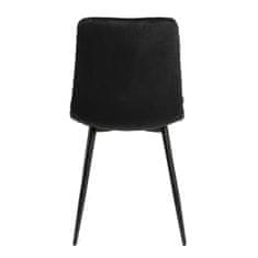Homla WITUS szék fekete szövetből 44x57x88 cm