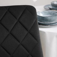 Homla WITUS szék fekete szövetből 44x57x88 cm