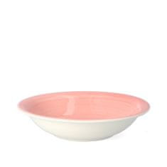 Homla OBLAN mély rózsaszín tányér 21 cm