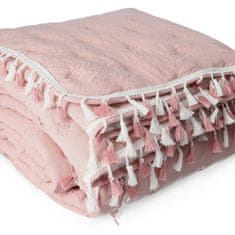 Homla GRANNA rojtos ágytakaró rózsaszín 200x220 cm