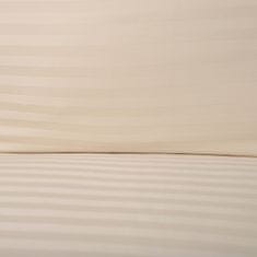 Homla AGNES bézs színű szatén ágynemű 160x200 cm