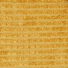 Homla Mustárszínű dombornyomott GOFER takaró 150x200 cm