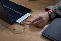 EPICO Hub Pro III USB-C-vel laptopokhoz és táblagépekhez 9915112100060 - ezüst