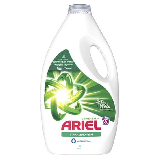 Ariel Universal+ mosógél, 60 mosás