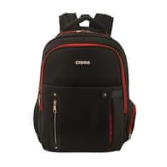 Crono Dakota - laptop hátizsák 15.6", fekete + piros