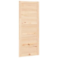 Greatstore szürke tömör fenyőfa istálló stílusú ajtó 80x1,8x204,5 cm