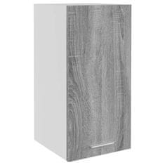 Greatstore szürke sonoma színű szerelt fa függőszekrény 29,5 x 31 x 60 cm