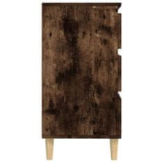 shumee füstös tölgy színű szerelt fa tálalószekrény 60 x 35 x 70 cm