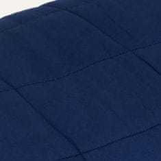 Greatstore kék szövet súlyozott takaró 152 x 203 cm 7 kg