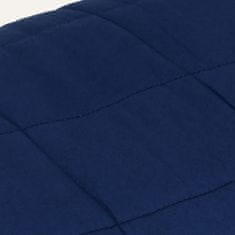 Greatstore kék szövet súlyozott takaró 235 x 290 cm 15 kg