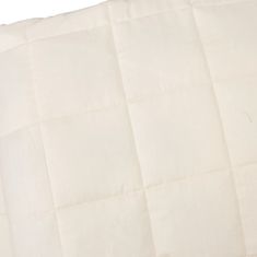 shumee világos krémszínű szövet súlyozott takaró 200 x 225 cm 9 kg